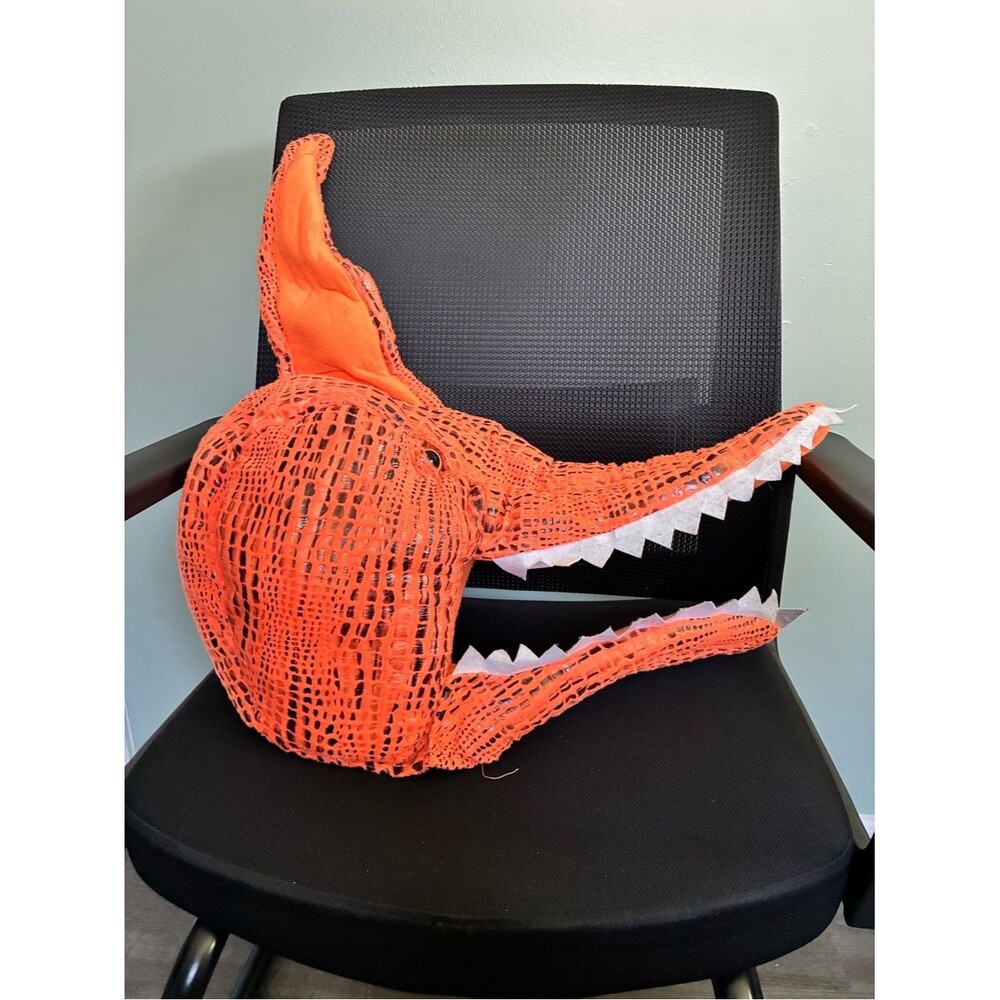 Pottery Barn Kids Orange Pterodactyl Dinosaur Halloween Costume HEAD ONLY - Picture 1 of 7